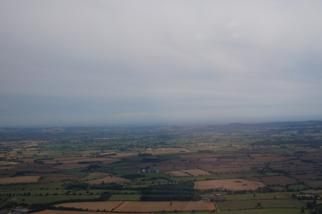 Cheshire countryside from the air