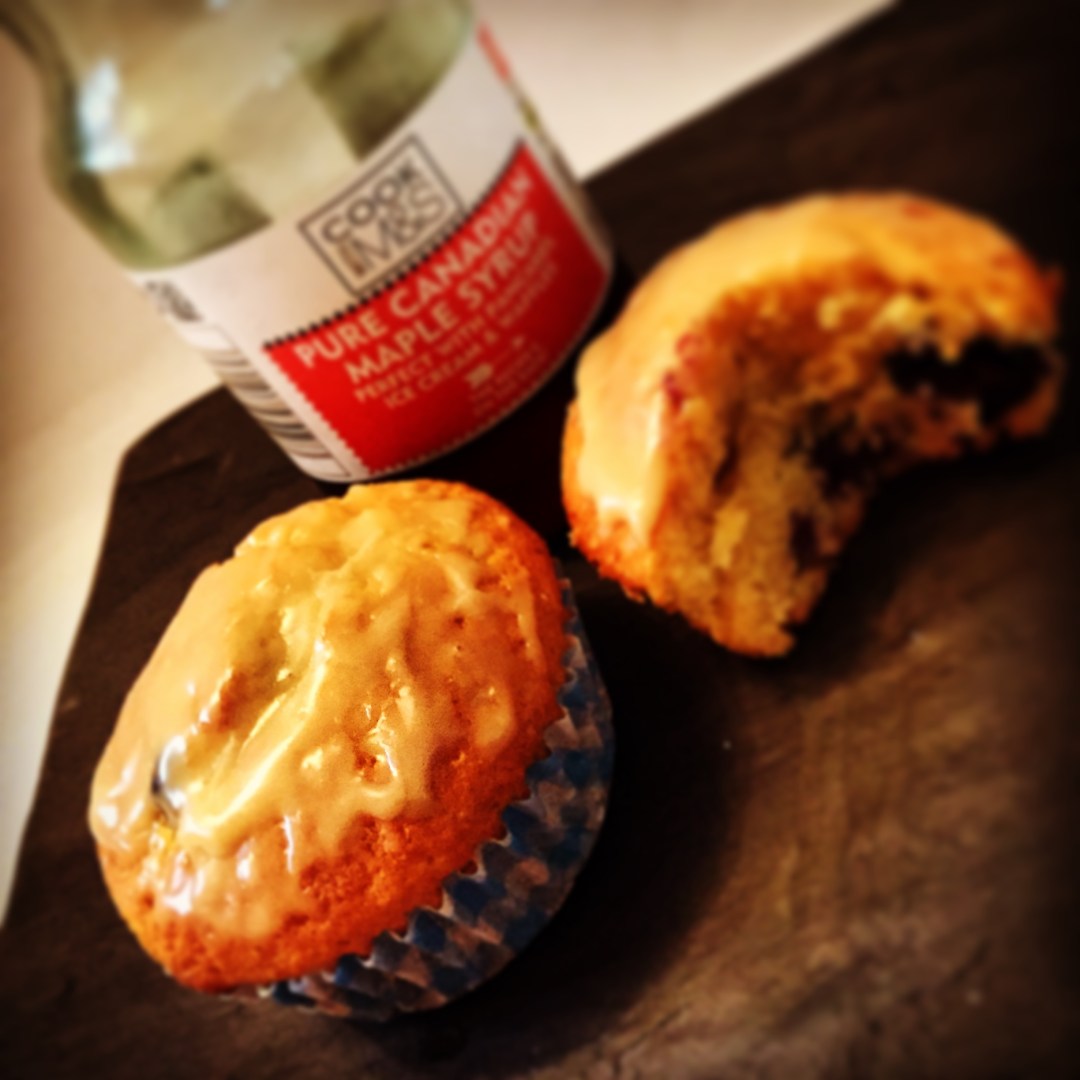 Review My Trip Travel Blog - Blueberry and Maple Syrup Muffins